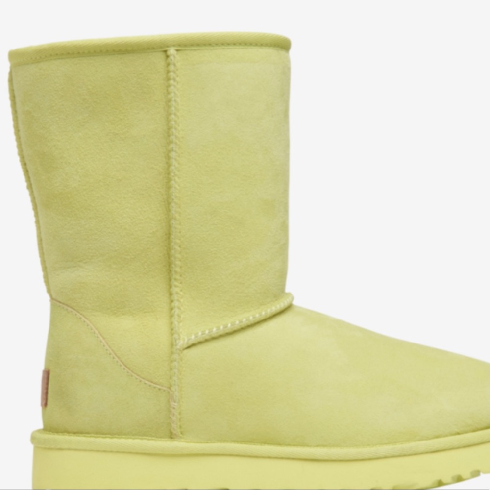 Pastel green UGG boots